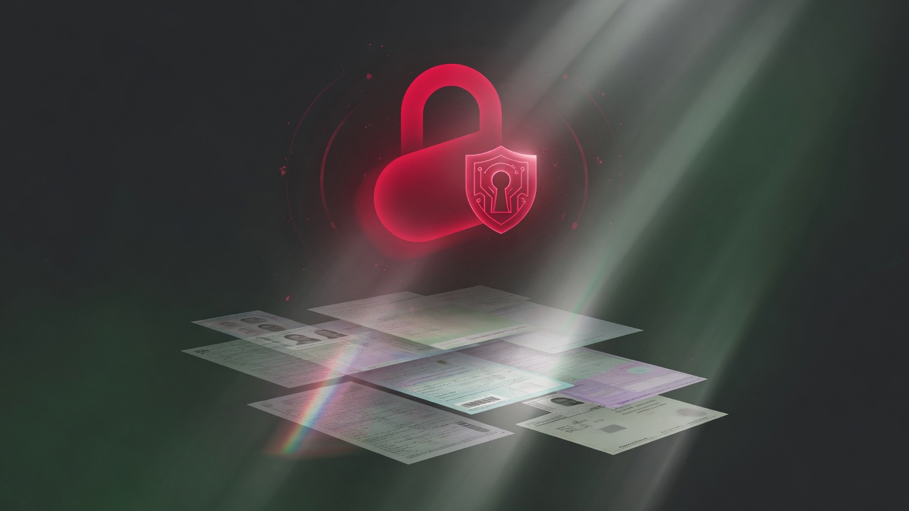 Private personal document lockbox concept
